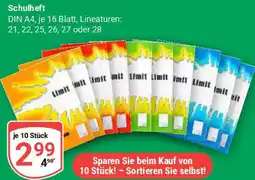Globus Schulheft Angebot