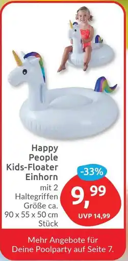 Budni Happy People Kids-Floater Einhorn Angebot