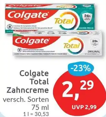Budni Colgate Total Zahncreme Angebot
