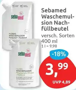 Budni Sebamed Waschemulsion Nachfüllbeutel Angebot