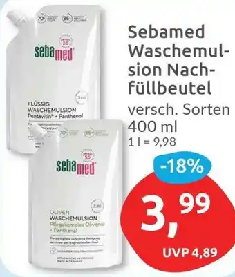 Budni Sebamed Waschemulsion Nachfüllbeutel Angebot
