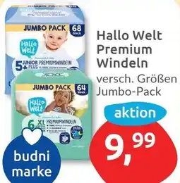 Budni Hallo Welt Premium Windeln Angebot