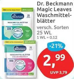 Budni Dr. Beckmann Magic Leaves Waschmittelblätter Angebot
