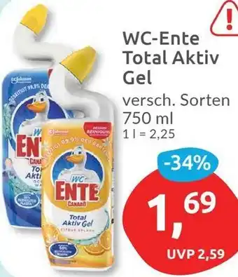 Budni WC-Ente Total Aktiv Gel Angebot