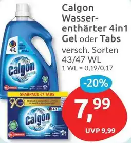 Budni Calgon Wasserenthärter 4in1 Gel oder Tabs Angebot