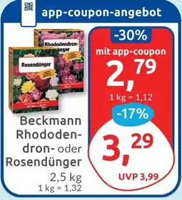 Budni Beckmann Rhododendron- oder Rosendünger Angebot