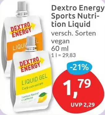 Budni Dextro Energy Sports Nutrition Liquid Angebot
