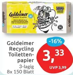 Budni Goldeimer Recycling Toilettenpapier Angebot