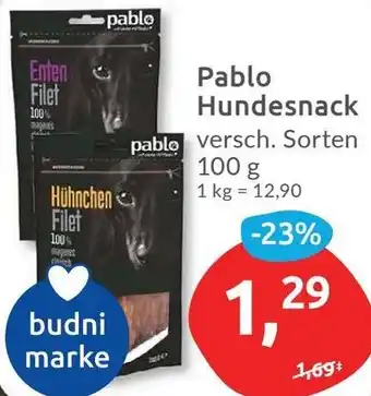 Budni Pablo Hundesnack Angebot