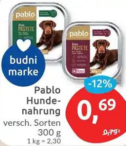 Budni Pablo Hundenahrung Angebot