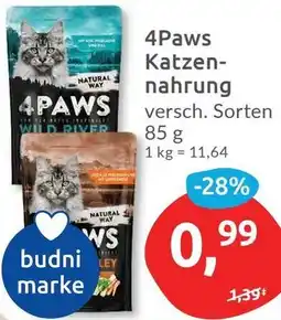 Budni 4Paws Katzennahrung Angebot
