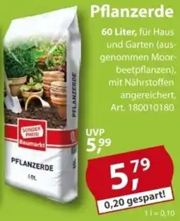 Sonderpreis Baumarkt Pflanzerde Angebot
