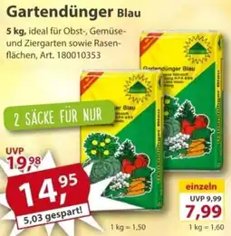Sonderpreis Baumarkt Gartendünger Blau Angebot