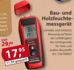 Sonderpreis Baumarkt Bau- und Holzfeuchtemessgerät Angebot