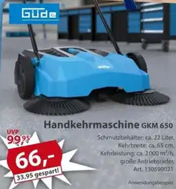 Sonderpreis Baumarkt Güde Handkehrmaschine GKM 650 Angebot