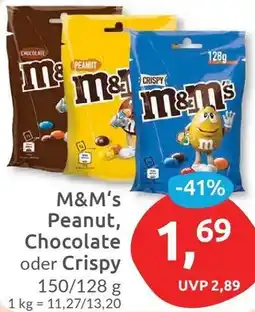 Budni M&M's Peanut, Chocolate oder Crispy Angebot