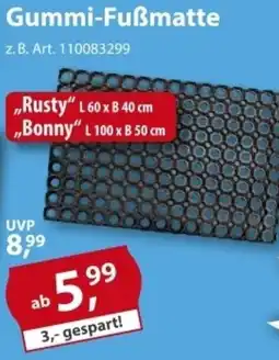 Sonderpreis Baumarkt Gummi-Fußmatte Angebot