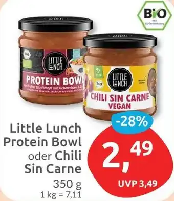Budni Little Lunch Protein Bowl oder Chili Sin Carne Angebot