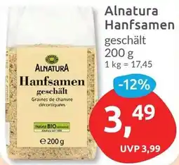Budni Alnatura Hanfsamen Angebot
