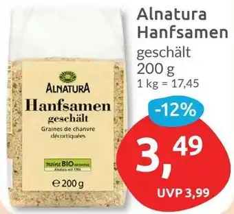 Budni Alnatura Hanfsamen Angebot