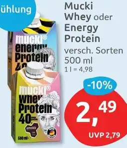 Budni Mucki Whey oder Energy Protein Angebot