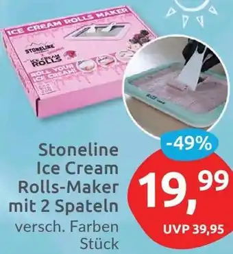 Budni Stoneline Ice Cream Rolls-Maker mit 2 Spateln Angebot