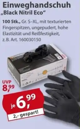Sonderpreis Baumarkt Einweghandschuh ,,Black Nitril Eco" Angebot