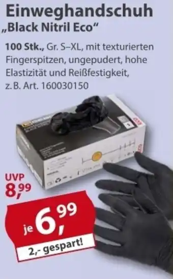 Sonderpreis Baumarkt Einweghandschuh ,,Black Nitril Eco" Angebot