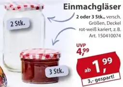 Sonderpreis Baumarkt Einmachgläser Angebot