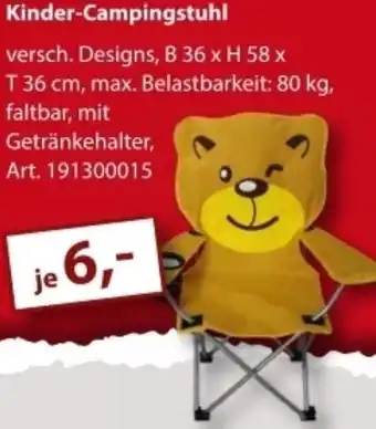 Sonderpreis Baumarkt Kinder-Campingstuhl Angebot