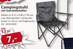 Sonderpreis Baumarkt Campingstuhl mit Getränkehalter Angebot