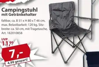 Sonderpreis Baumarkt Campingstuhl mit Getränkehalter Angebot