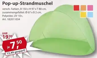 Sonderpreis Baumarkt Pop-up-Strandmuschel Angebot
