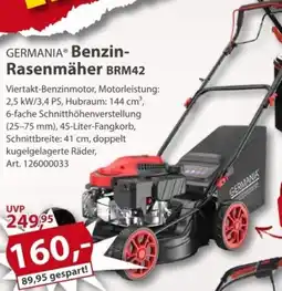 Sonderpreis Baumarkt GERMANIA Benzin Rasenmäher BRM42 Angebot