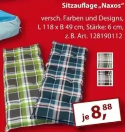 Sonderpreis Baumarkt Sitzauflage ,,Naxos" Angebot
