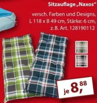 Sonderpreis Baumarkt Sitzauflage ,,Naxos" Angebot