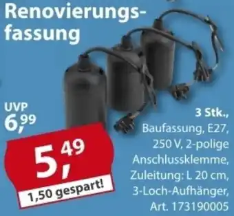 Sonderpreis Baumarkt Renovierungsfassung Angebot