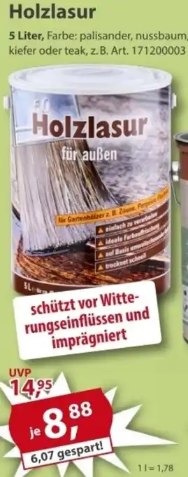 Sonderpreis Baumarkt Holzlasur Angebot