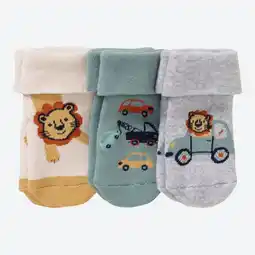 NKD Baby-Jungen-Frotteesocken mit aufregenden Motiven, 3er-Pack Angebot