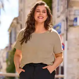 NKD Damen-T-Shirt aus reiner Baumwolle, große Größen Angebot
