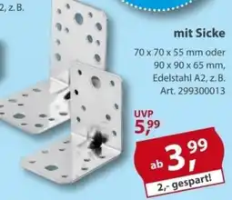 Sonderpreis Baumarkt Lochplattenwinkel mit Sicke Angebot