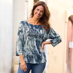 NKD Damen-Shirt mit Frontaufdruck und Glitzersteinen Angebot