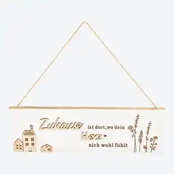 NKD Wanddeko-Schild mit Sprüchen, ca. 30x1x10cm Angebot