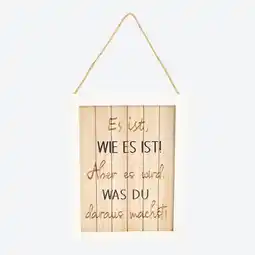 NKD Schild mit Aufschrift in verschiedenen Designs, ca. 30x24cm Angebot