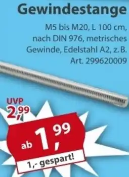 Sonderpreis Baumarkt Gewindestange Angebot