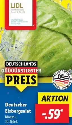 Lidl Deutscher Eisbergsalat Angebot