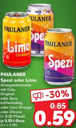 Kaufland PAULANER Spezi oder Limo Angebot