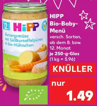 Kaufland HIPP Bio-Baby Menü Angebot