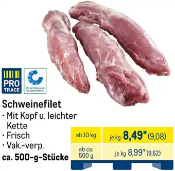 METRO Schweinefilet Angebot