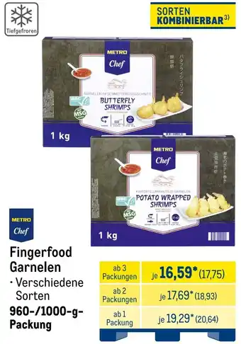 METRO METRO Chef Fingerfood Garnelen Angebot